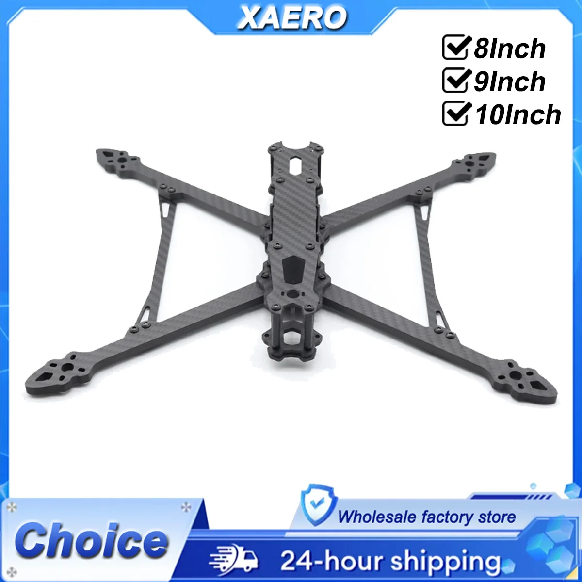 

MARK4 V2 Carbon Fiber Frame - 8/9/10 Inch FPV Drone Kit for Long Range & Endurance, Quadcopter Airframe