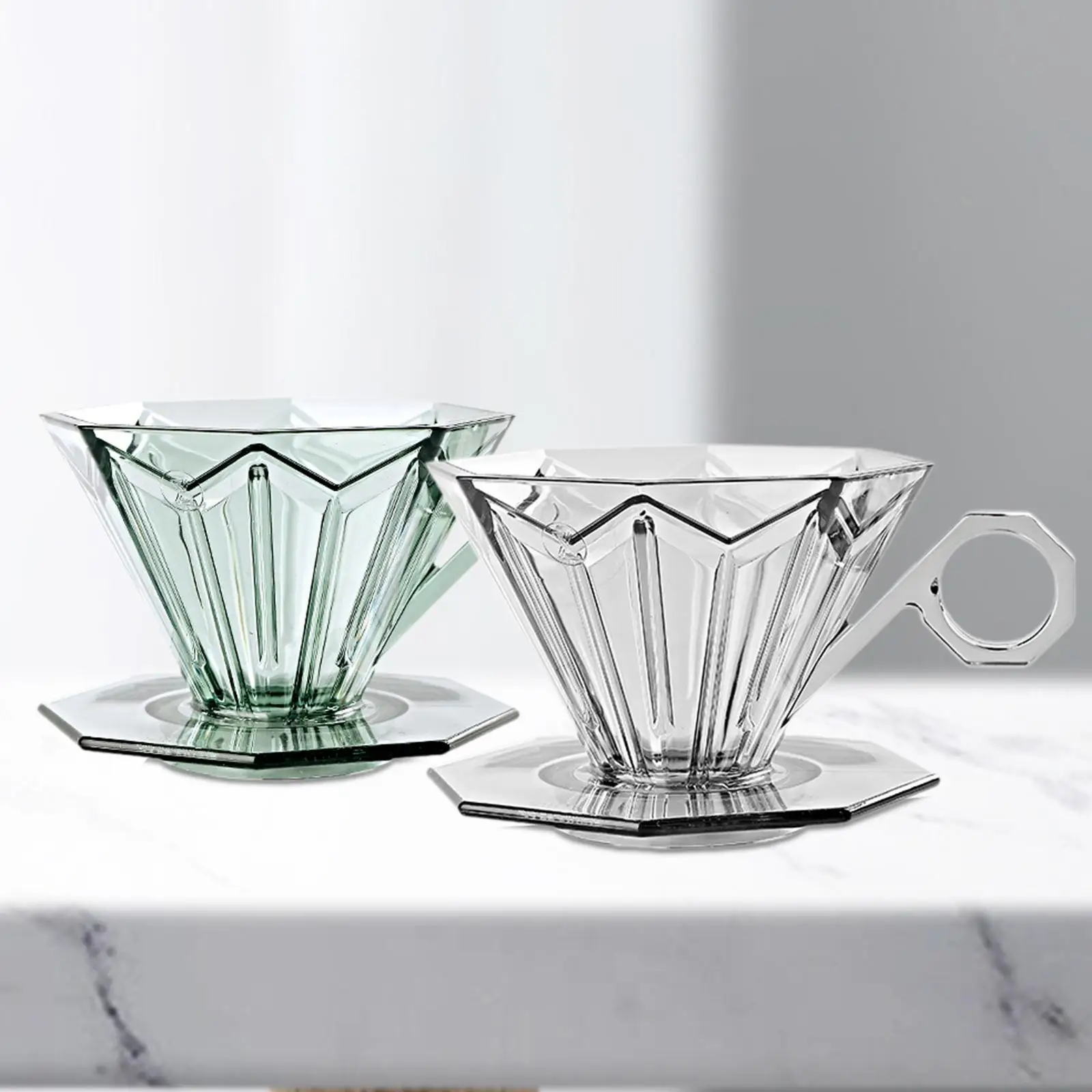 커피 필터 컵 다목적 경량 선물 재사용 가능 간편한 운반 주방 여행용으로 양조된 커피 필터 위에 부어