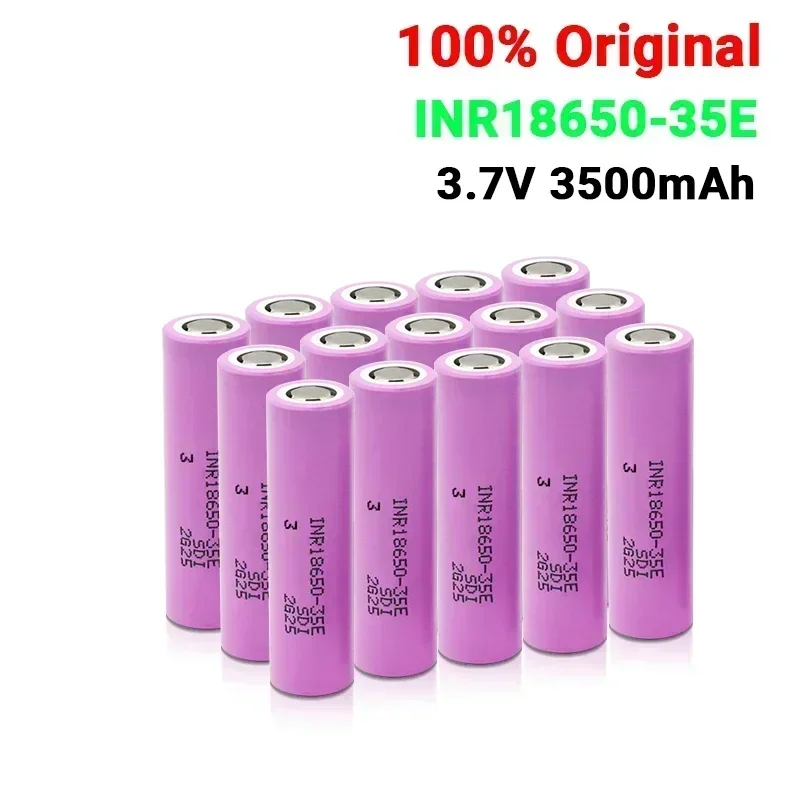 1-20pcs actual capacity original power 18650 lithium battery 35E 3500mAh 3.7V 25A high power inr18650 electric tools