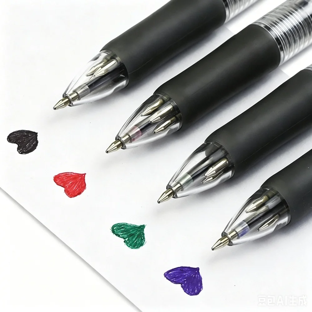 M&G 0.7mm Mechanical Ballpoint Pen 4 in 1 Multi-color Retractable Pen Black/Red/Green/Blue Smooth Writing for Student and Office