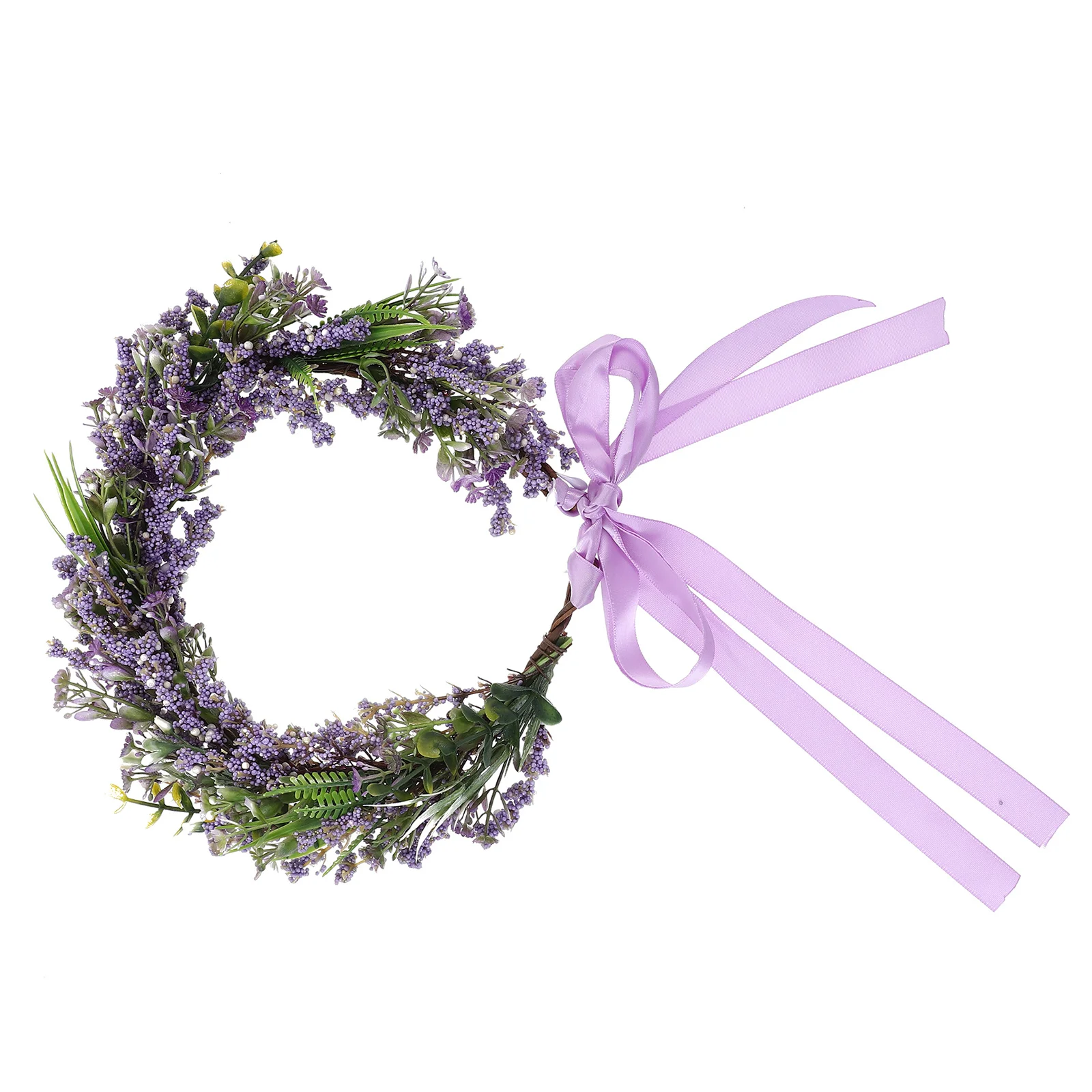 1 قطعة اليدوية محاكاة الخزامى الأزهار خوذة إكليل الشعر لحفلات الزفاف حفلة موسيقية حفلات جذابة الأزهار تاج الزفاف الشعر