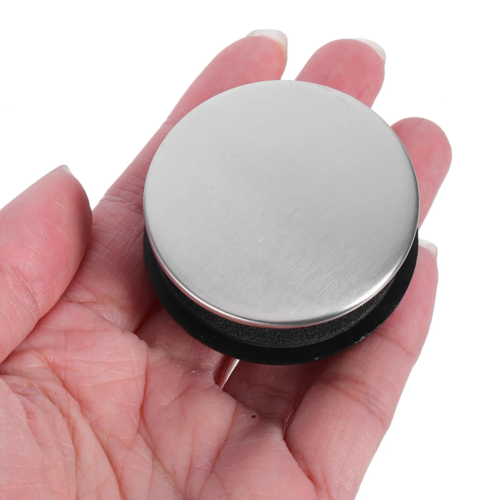 

Universal 2.8-4Cm Kitchen Sink Hole Cover Stainless Steel Decorative Tap Hole Cap Soap Dispenser Cover Sink Seal Plug Leak Proof