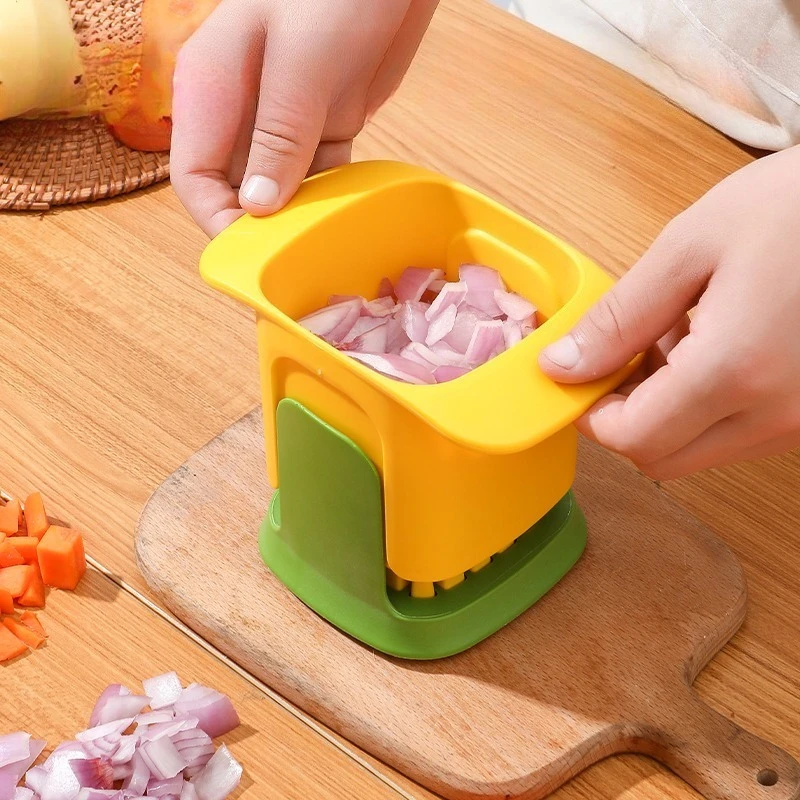 

1pc Multi-functional Vegetable Shredder Chip Knife Household Garlic Press Onion Dicer Cucumber Potato Slicer Kitchen Tools