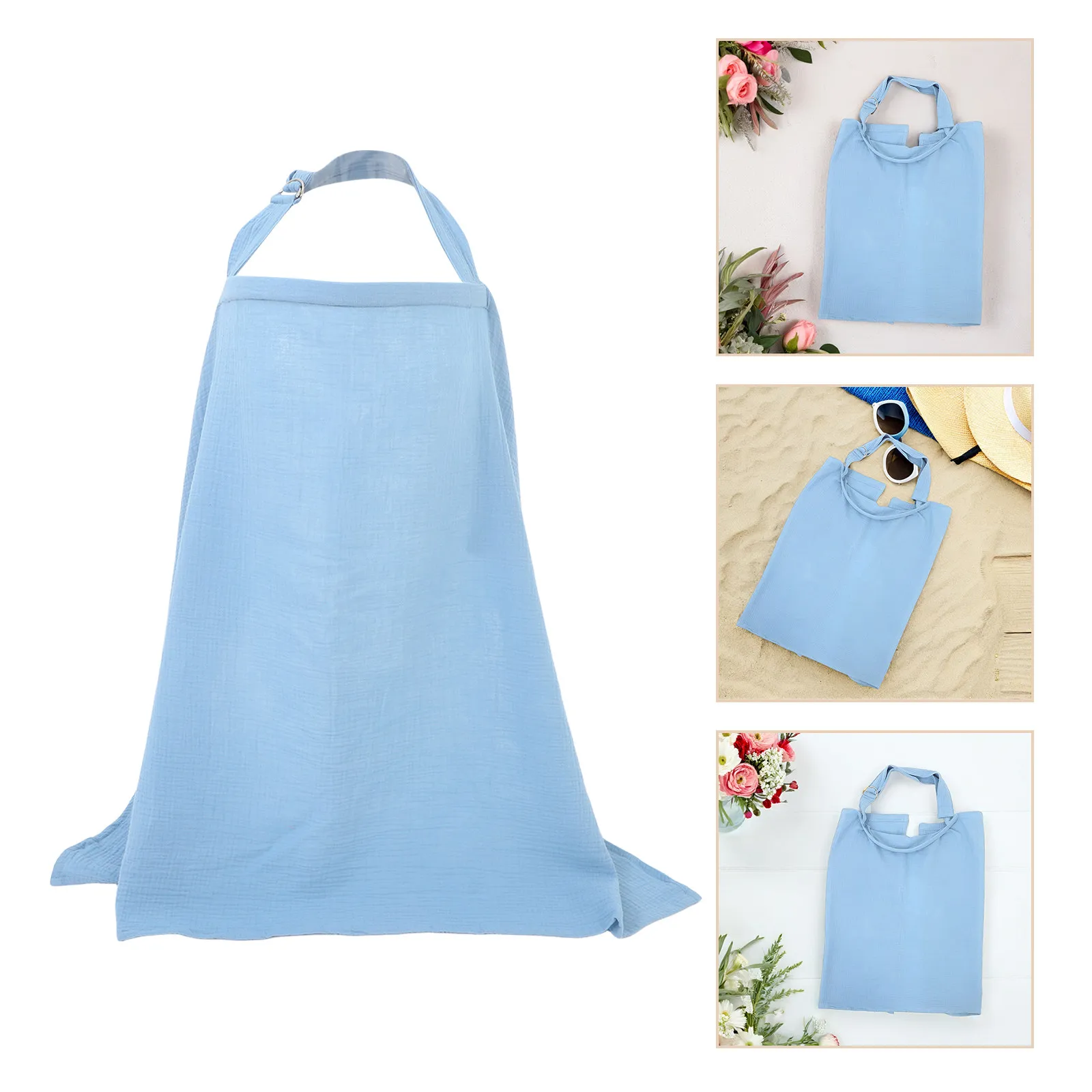 Breathable Nursing Poncho Lightweight Cotton Breastfeeding Cover Outdoor Privacy Soft Feeding Shawl Nursing Essential