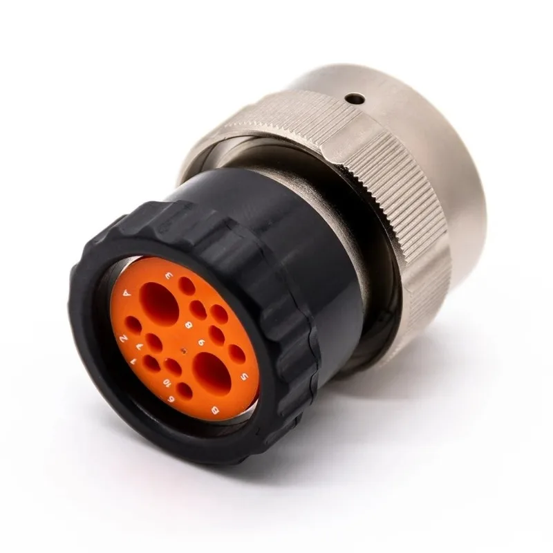 Metal  Water Proof  Stock 19 Pin Female Panel Mount Connector Chasis Plug Socket
