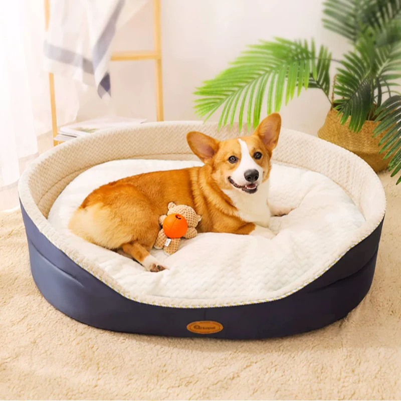 HOOPET Double Sided Available All seasons Big Size Extra Large Dog Bed House Sofa Kennel Soft Fleece Pet Dog Cat Warm Bed S-XL