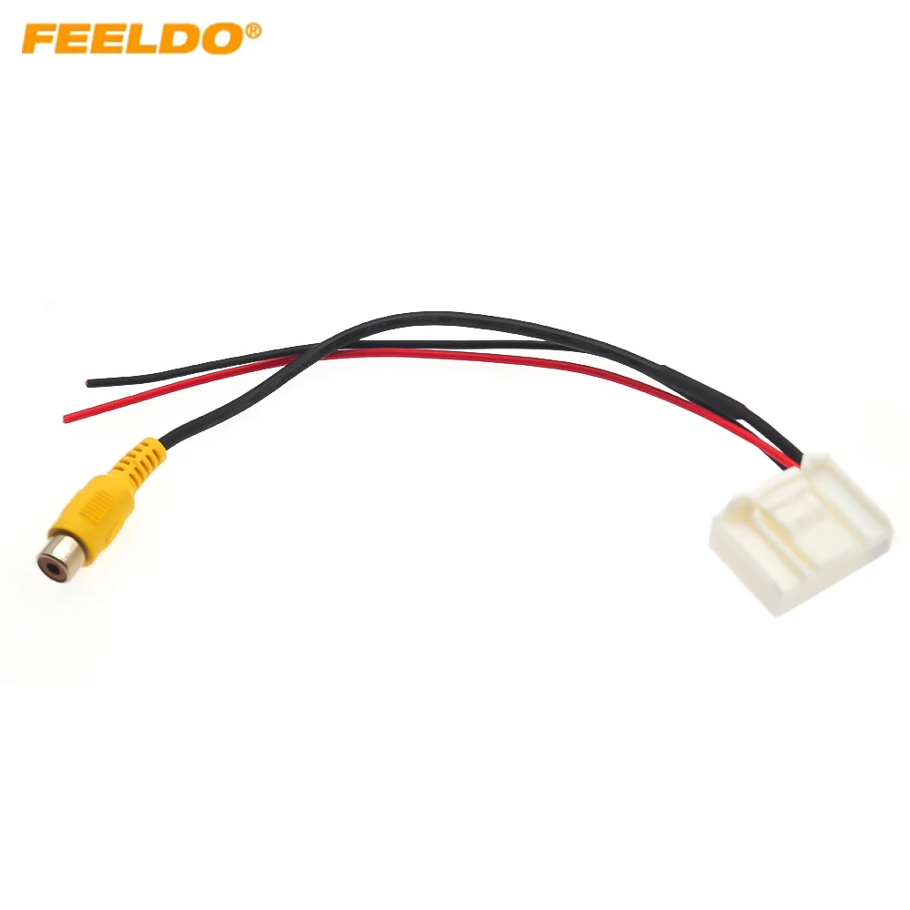 FEELDO Car Retrofit Add Camera To OEM Factory Radio Cable Adapter For Nissan Head Unit With 24pin Reverse Camera Interface