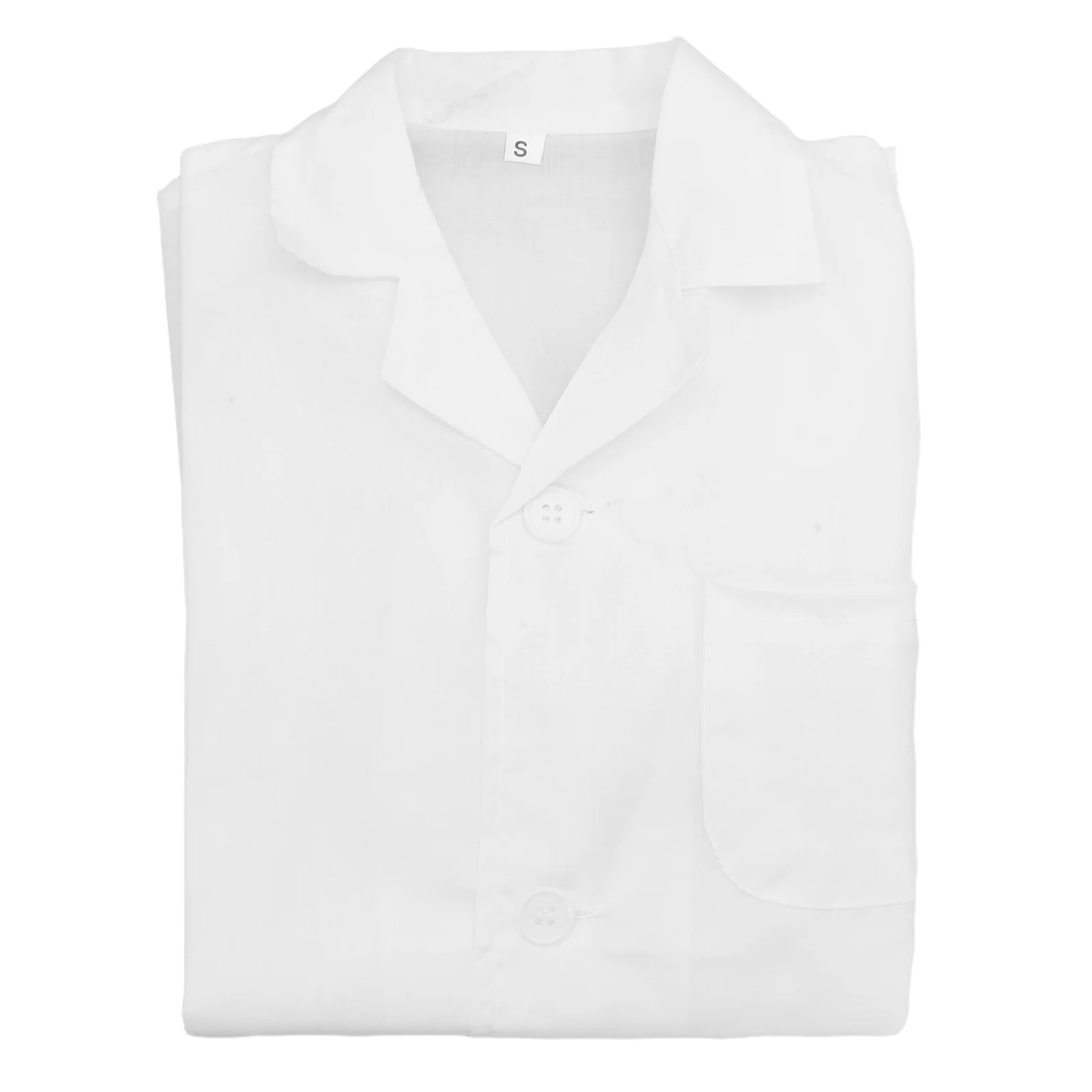 

1pc Kids Lab Gown Cotton Children White Coats For Doctor Cosplay Uniform Performance Photo Props L Xl Sizes