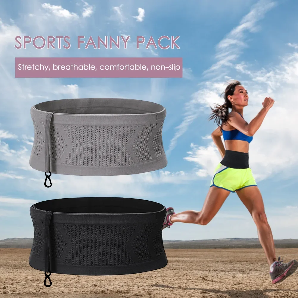 Seamless Running Waistpack Lightweight Invisible Jogging Waist Bags Portable Elastic Breathable High-Capacity Sports Accessories