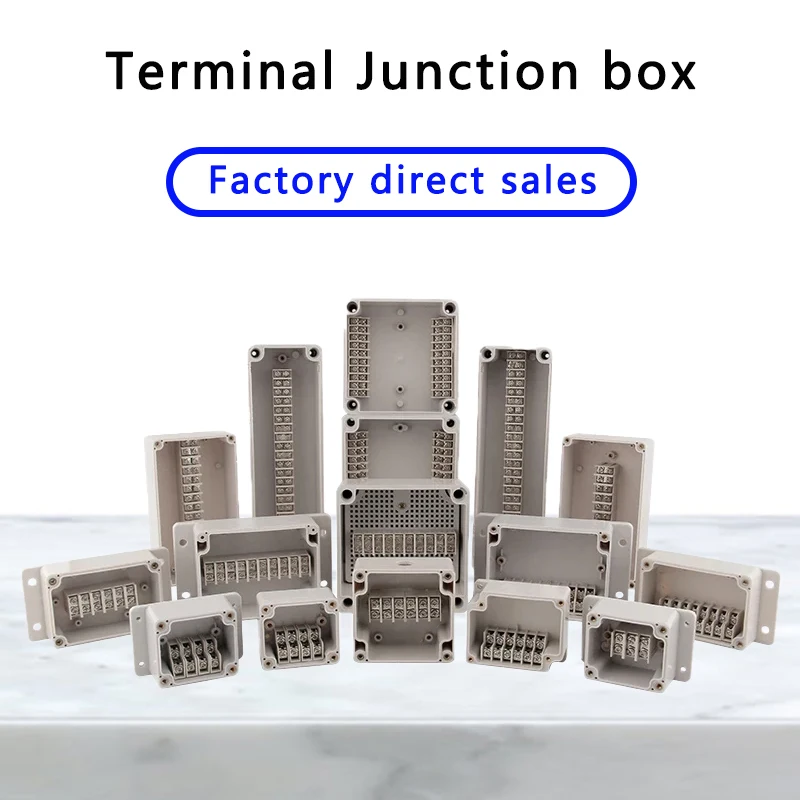 

Outdoor Plastic Distribution Enclosure Case Durable Waterproof Electric Cable Branch Box Terminal Junction Box