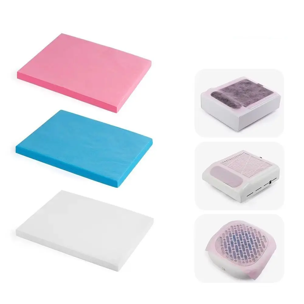 

200Pcs Replace Nail Dust Collector Filter Paper Disposable USB Nail Vacuum Filter Cotton Pink/White/Blue Free Cutting