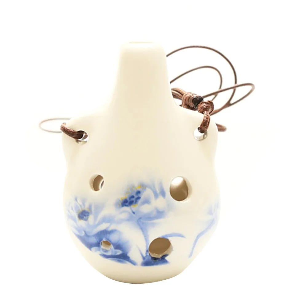 

6-Hole Flower Ocarina Beginner Practice Wind Instrument Creative Design Durable Musical Instrument Beginner Ocarina