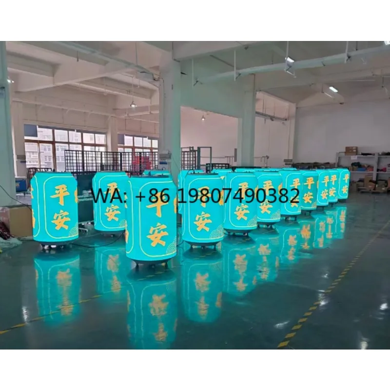 Portable Bottle Shaped Flexible LED Screen With Flight Case Full Color Indoor Outdoor Movable Advertising Display