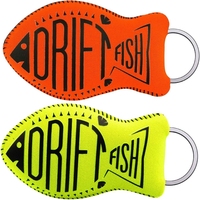 Floating Keychain Boat Keychain Float Key Ring Neoprene Fish Shaped Buoyant Key Fob for Swimming Water Sport Accessories