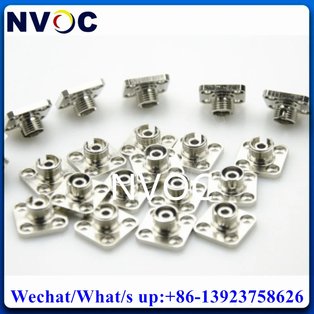 10Pcs FCPC Socket for FC Fiber Optic Connector,Fiber Optical FCUPC Seat Base,FC Coupler Jack,FC Bracket Base