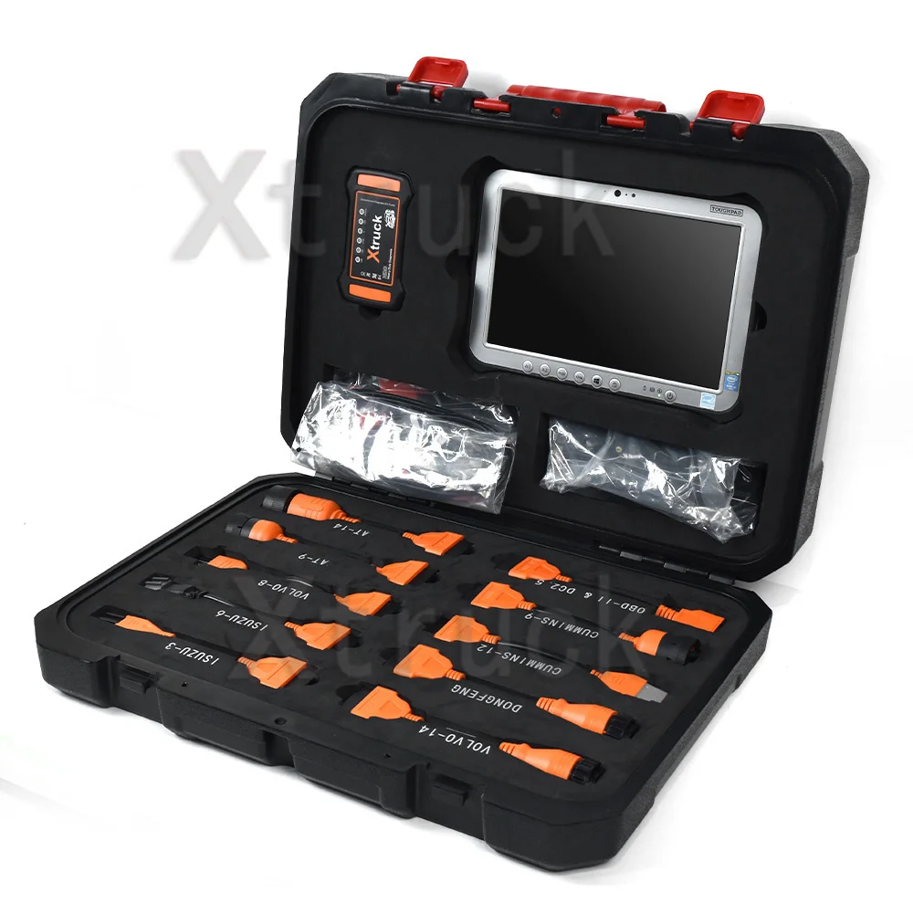 

Multi-Brands Xtruck Y009 HDD Universal Diagnostic Kit with FZ-G1Tablet PK HT-8A Instrument Test for Heavy Duty Truck Excavator