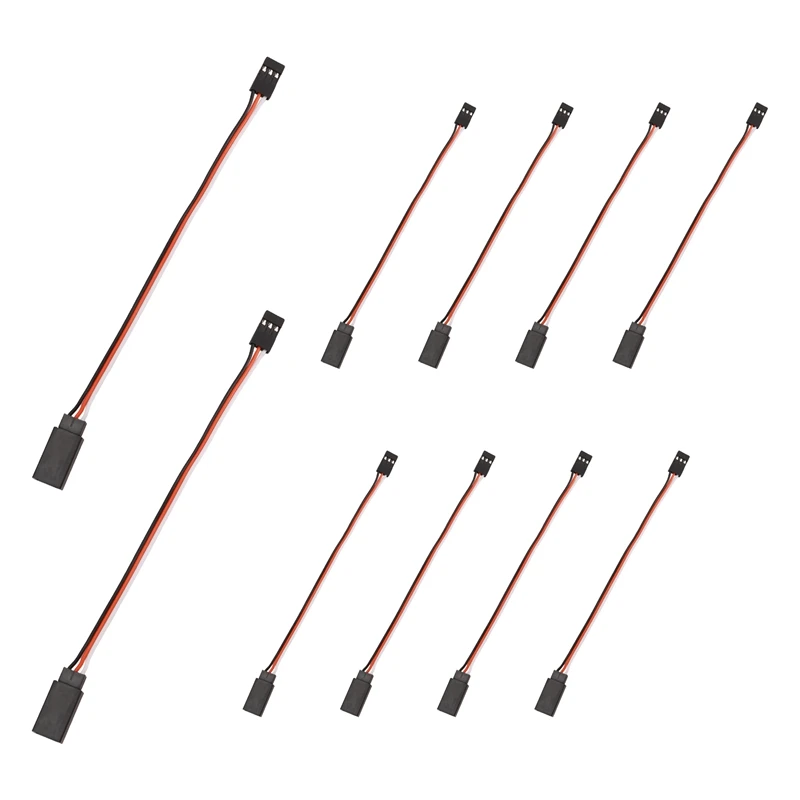 

New-10Pcs 150Mm Servo Extension Lead Wire JR Cable 3Pin Male To Female For RC Car