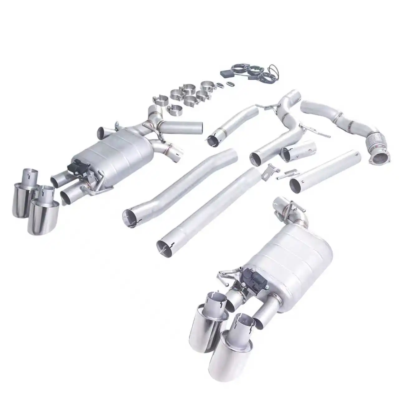

GFC exhaust/ Suitable for Audi A4 2.0T B8 Catback stainless steel performance valve four tip exhaust pipe