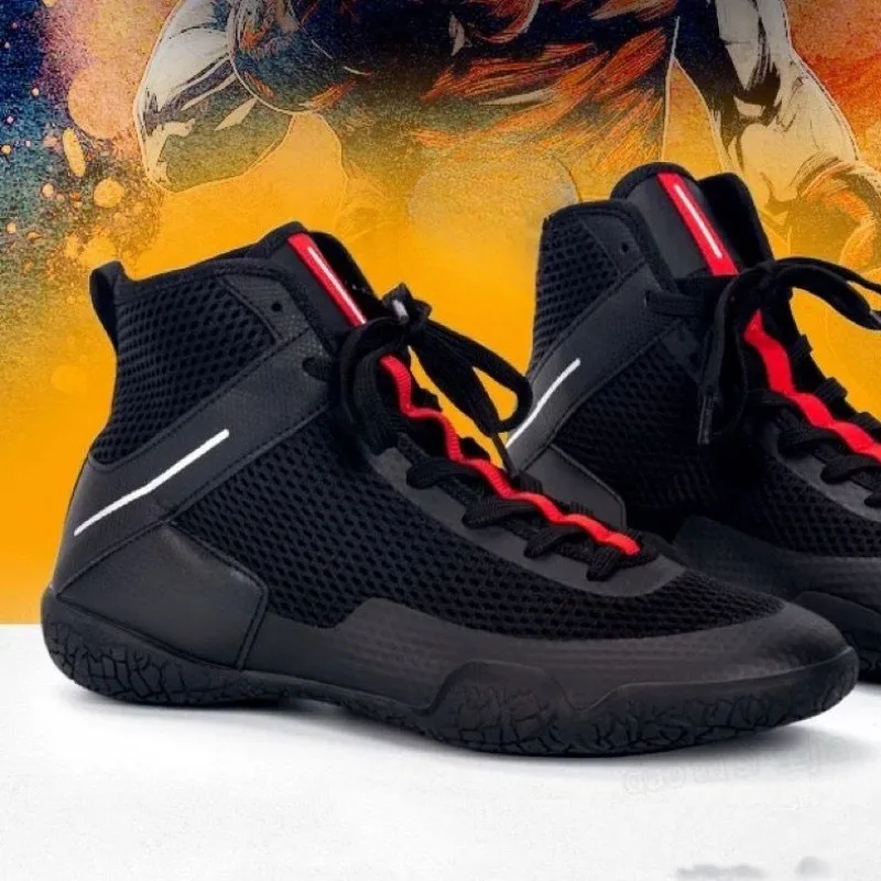 

Новые крутые борцовские ботинки для мужчин, удобные мужские кроссовки для тренировок в тренажерном зале, профессиональная мужская спортивная обувь для бокса, мужская боевая обувь