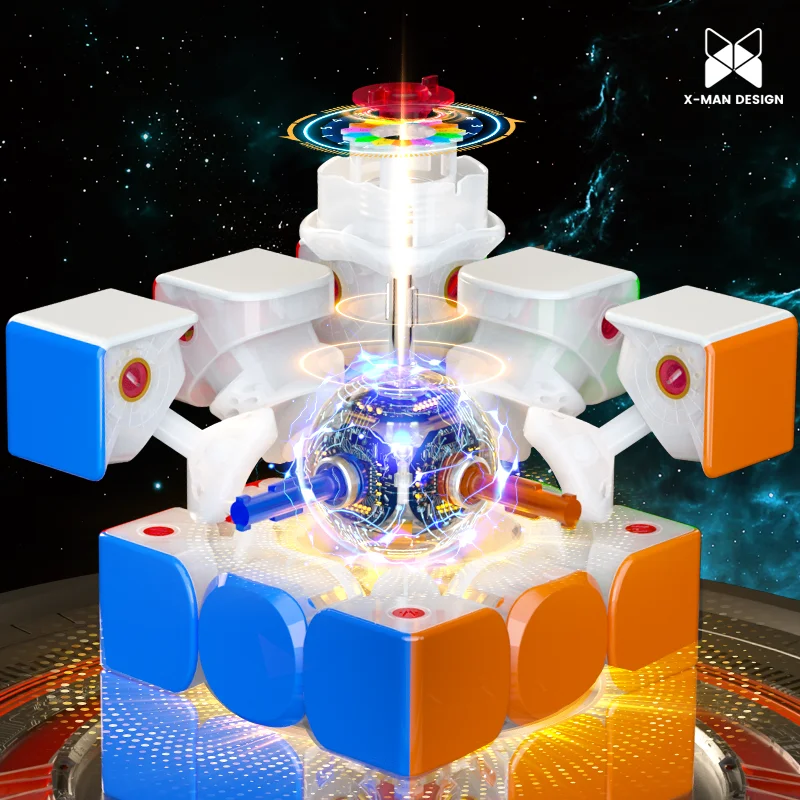 [Picube] QiYi XMD Tornado AI 3x3x3 Flagship Version Magnetic Magic Speed Cube Qiyi 3x3 Tornado AI Charging Box Edition Puzzle