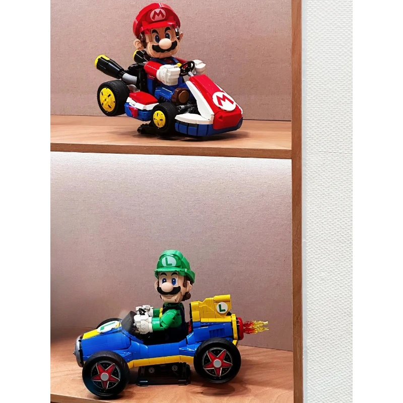 

2026 New In Stock 72050 Super Mario Luigi 2234pcs Car Model Assembly Super Mario Kart Car Toys Kids Ornament Gift