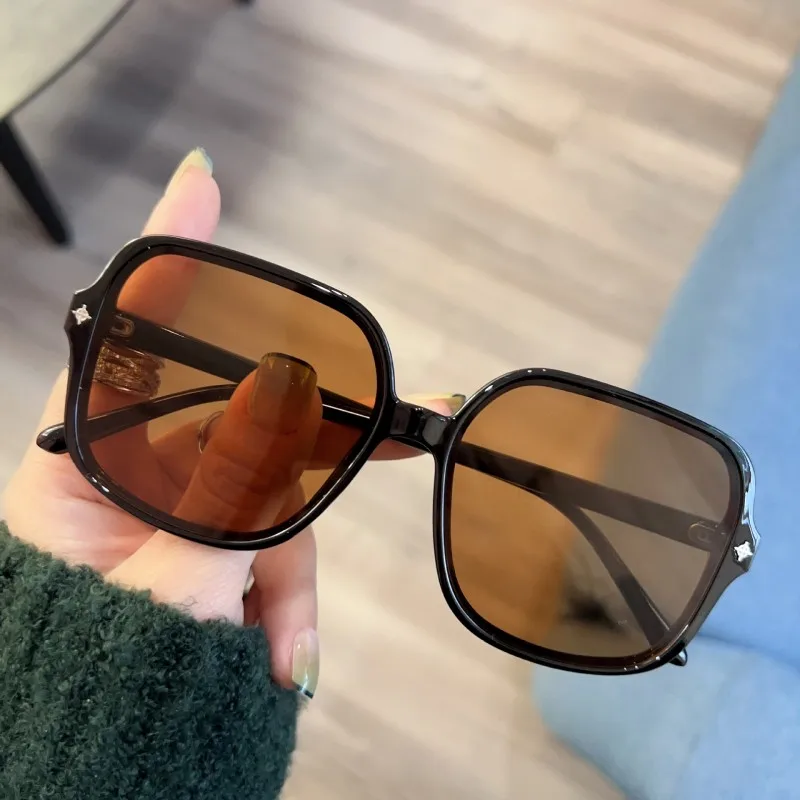 Unisex Vintage Square Sun Glasses Luxury Design Women's Sunglasses Oversized Frame Sun Eyewear Classic Party Decoration Eyewear image 2