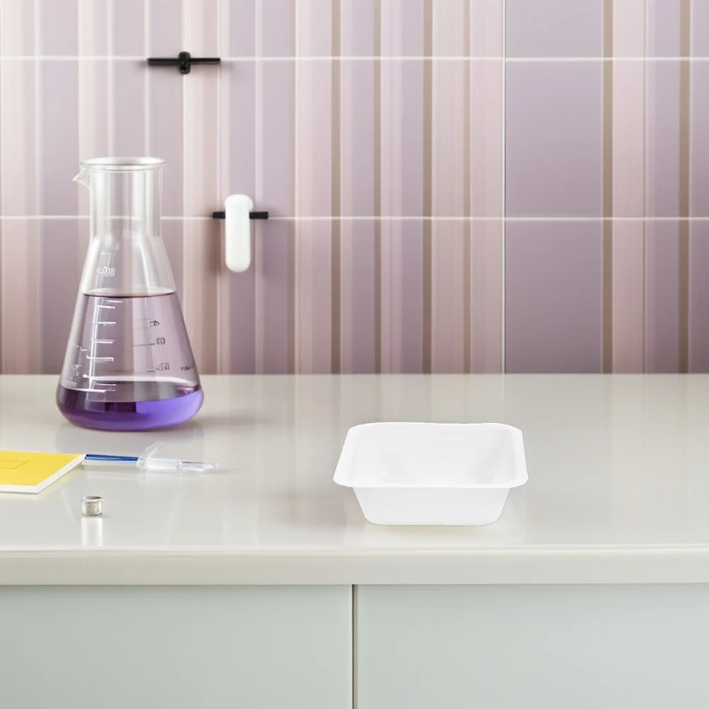 

12Pcs Plastic Weighing Boats Lightweight Anti-Static Lab Sample Containers Accurate Powder Liquid Measurement Trays