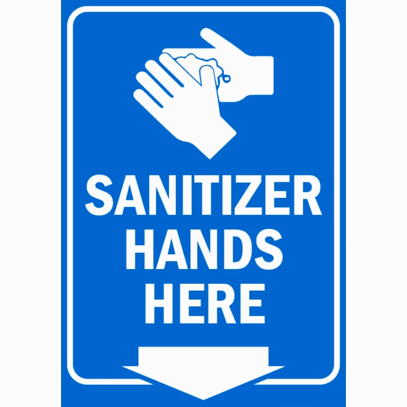 

Car sticker No mask No Entry Sign Sanitizer Hands Here Vinyl Sticker 13cm PVC KK