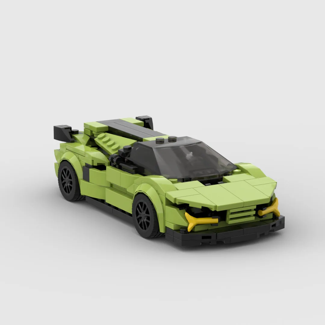 The MOC Lamborghinieds Lightninged SIANed building blocks compatible with Legos Puzzle building blocks are unisex holiday gifts