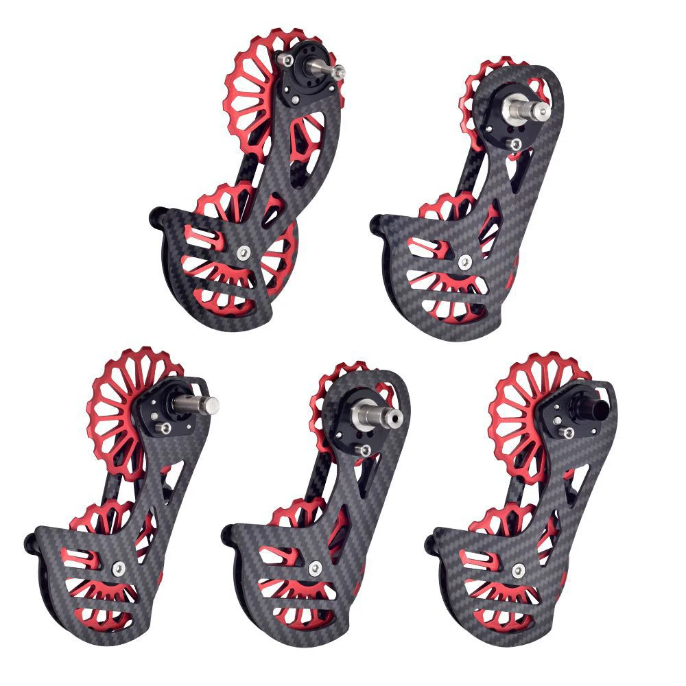 Bike Rear Derailleur Chain Guide 13/17T Ceramic Bearing Carbon Fibre MTB Mountain Road Bicycle Pulley Wheel For SRAM SHIMANO