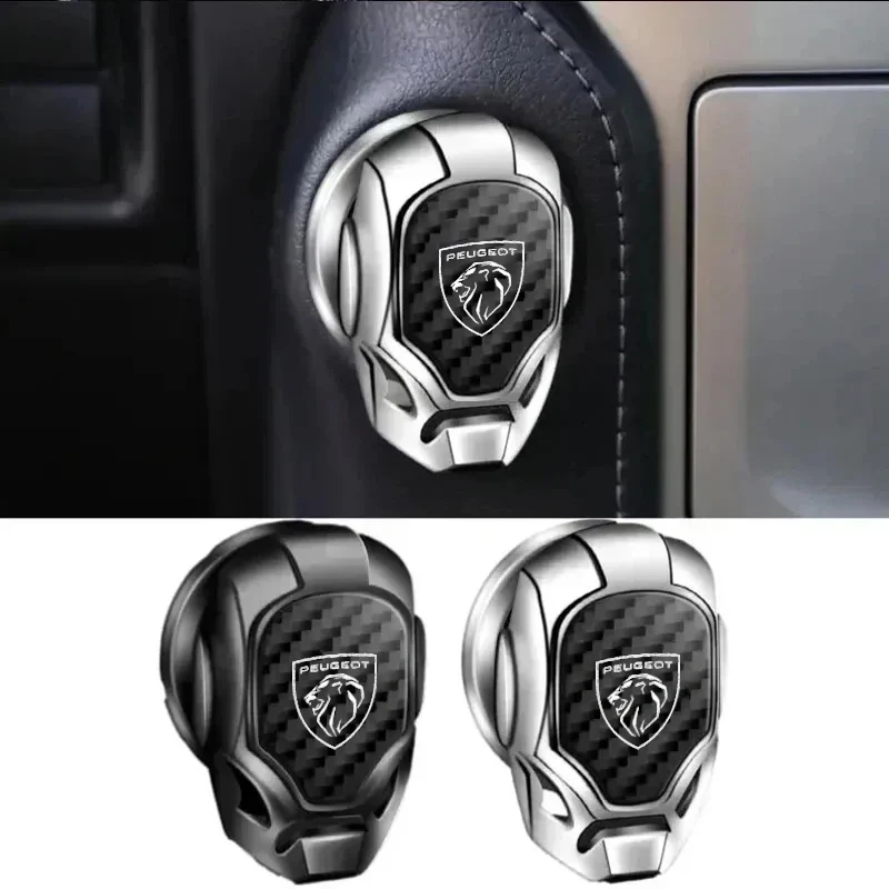 Car Ignition Device Button Sticker Interior Accessories For Peugeot 407 508 2008 5008 307 308 3008 206 207 208 107 106 205 4008
