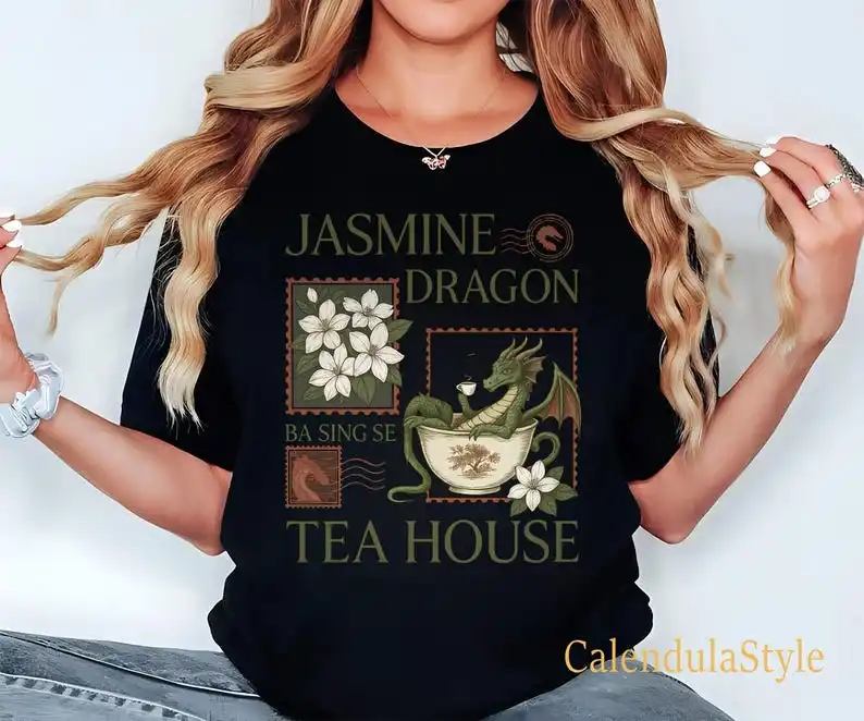 Jasmine Dragon Tea Shop T-Shirt, Uncle Iroh Shirt, Anime Lover's Gift, Uncle Iroh Tea Shop Inspired Shirt, Avatar T-Shirt