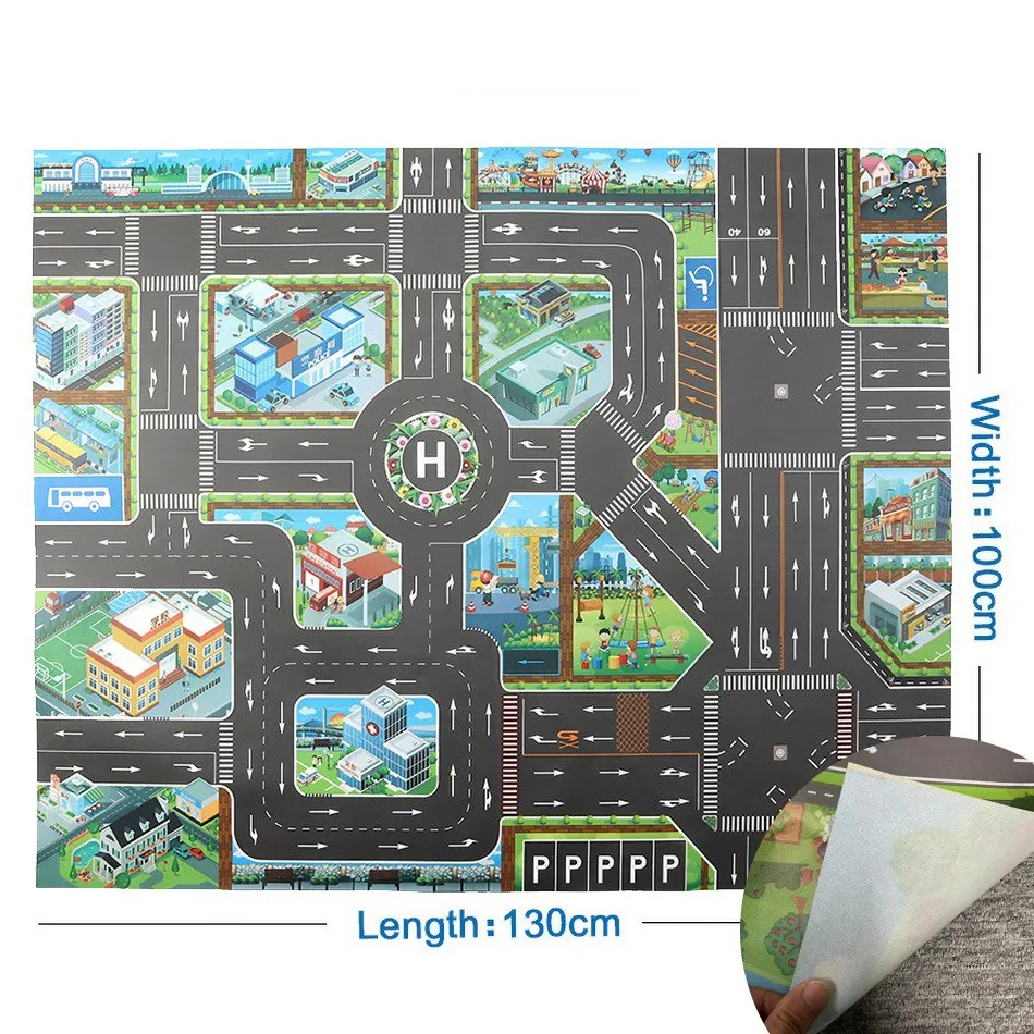 ألعاب محاكاة نموذج حيوان للتعليم المبكر ، مزحة هالوني للأطفال ، خريطة طريق حركة المرور في المدينة ، الحشرات
