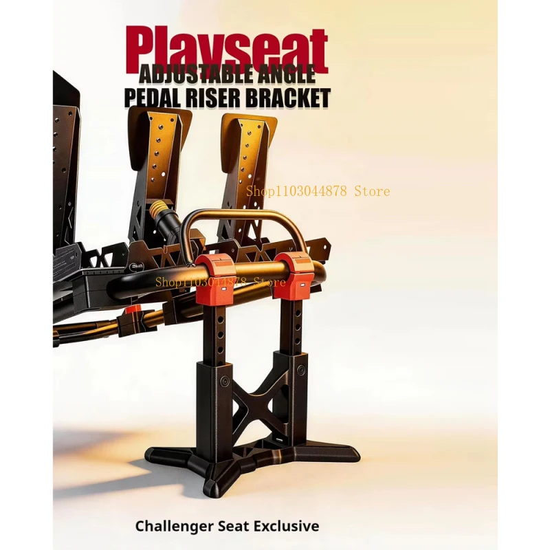 For Playseat Challenger Seat Pedal Modification Simulated Racing Pedal Height Increasing Stand Panel Adjustable Angle