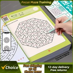 Newest Children's Maze Book Find Differences Concentration Training Intelligence Brain-moving Maze Game Book Educational Toys