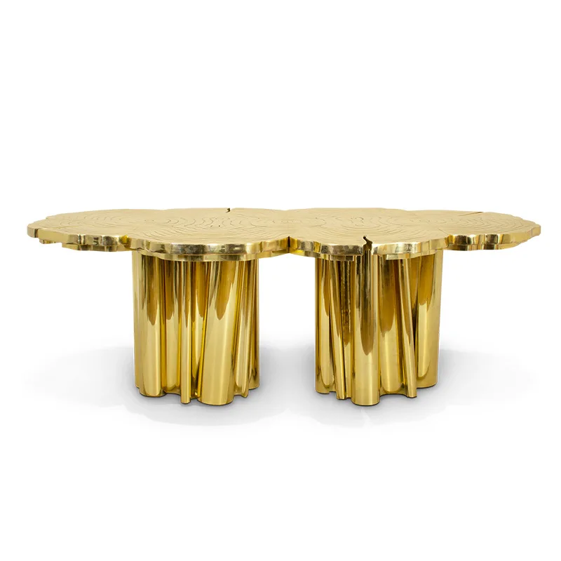Irregular special-shaped dining table