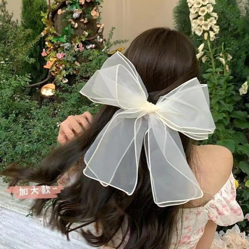 

Pastoral Layered Bowknot Hair Clip for Girls Spring Summer Hair Clip 15UB