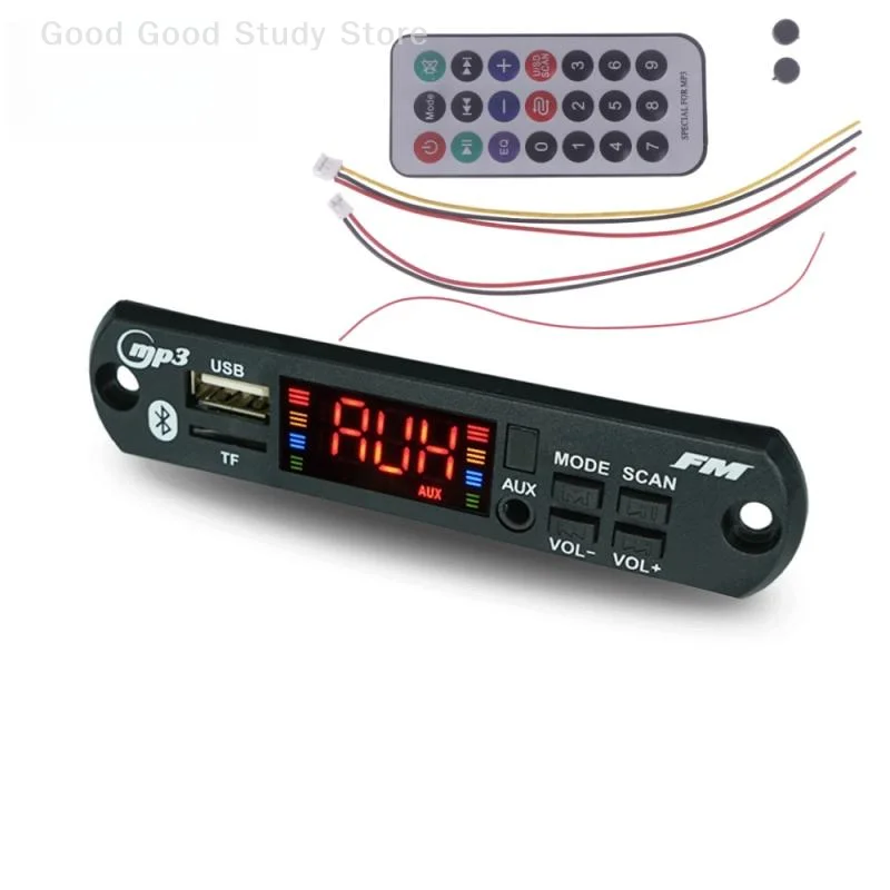 1 Set 12V USB TF Radio Wireless Music Car MP3 Player With Remote Control Bluetooth5.0 Mini MP3 WMA Audio Module Decoder Board