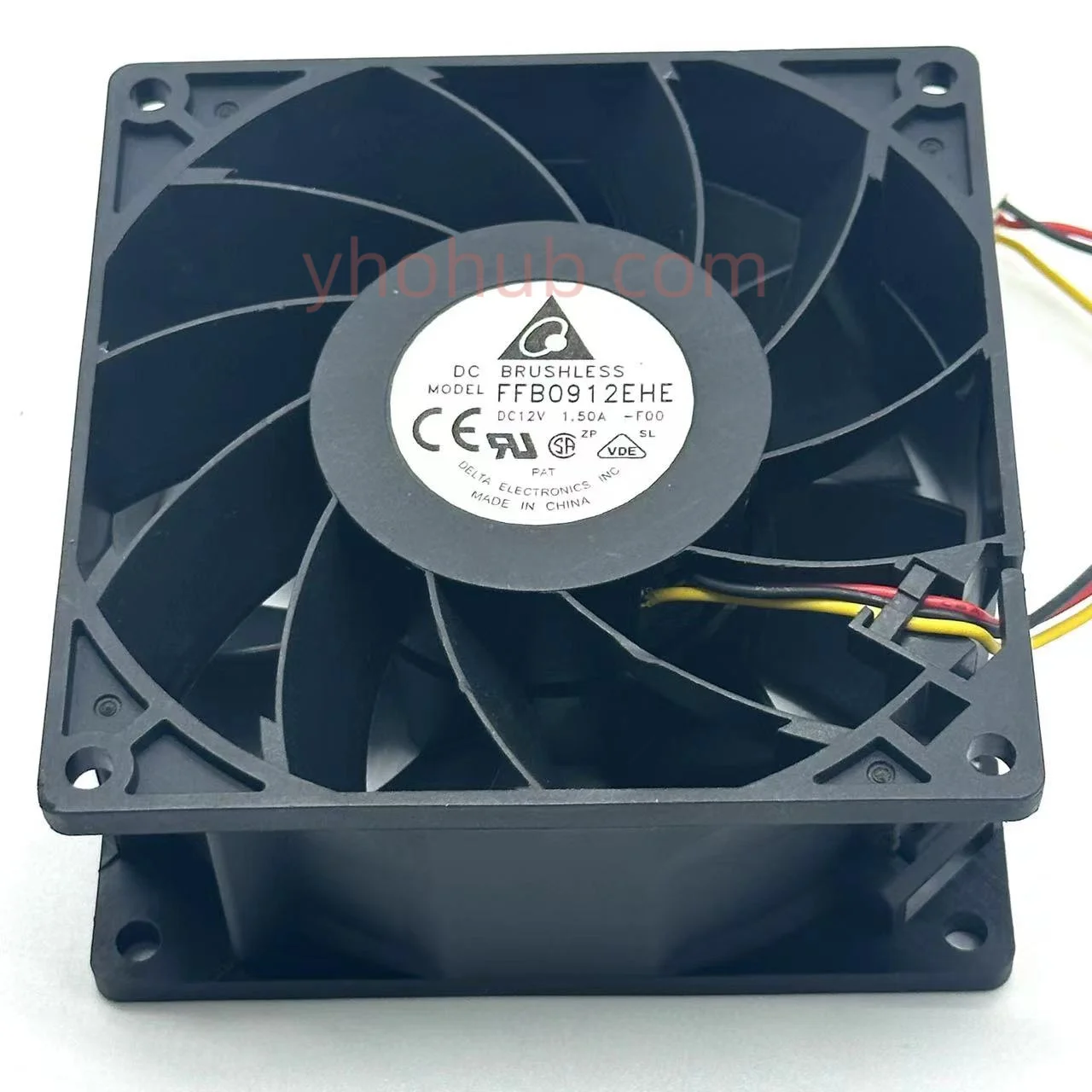 

Delta Electronics FFB0912EHE F00 DC 12V 1.5A 90x90x38mm Server Cooling Fan