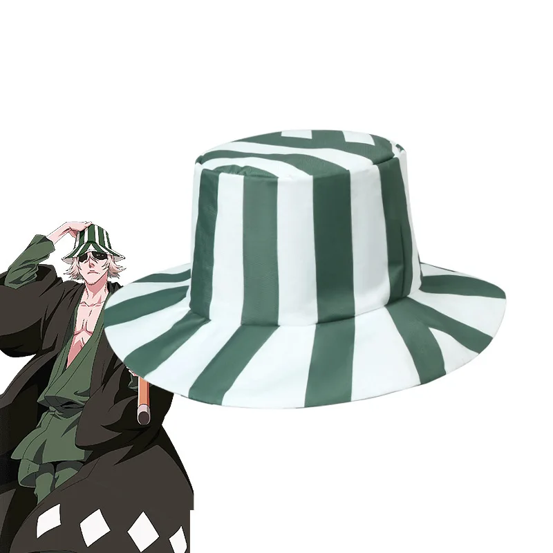 Kisuke chapeau cos costume, chapeau de roche large pastèque Death Urahara Urahara, pêcheur de dessin animé périphérique d'animation