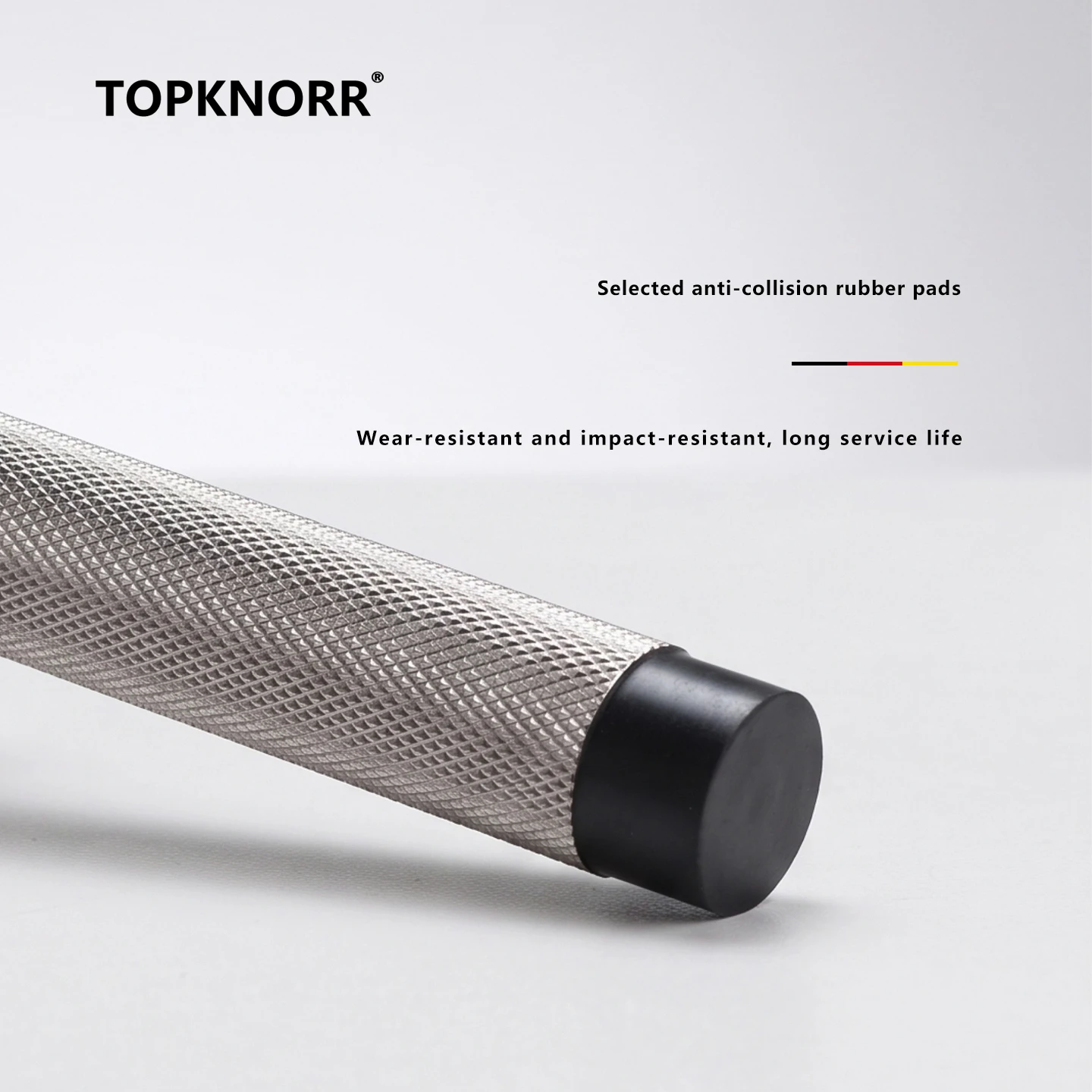 Stainless Steel Knurled Door Stop Block Solid Bedroom Door Limiter Anti-Collision Thickened Door Guard for Household Safety