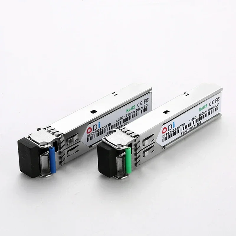 Modul untuk OLT ONU switch SFP20km optik Transceiver sfp 1.25g 20km 1550/1310nm lc SC/FC/ST sepasang 1310nm/1550nm