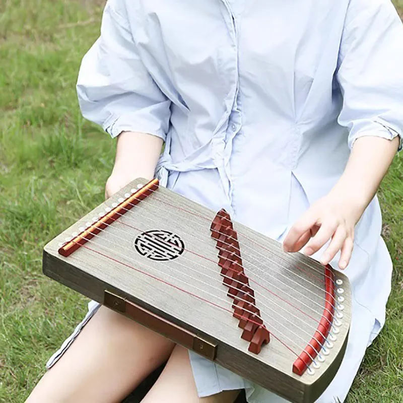 Guzheng Practice 13 Strings Professional Thumb Piano Portable Small Guzheng Mini Finger Piano Chinese Instrument Kalimba