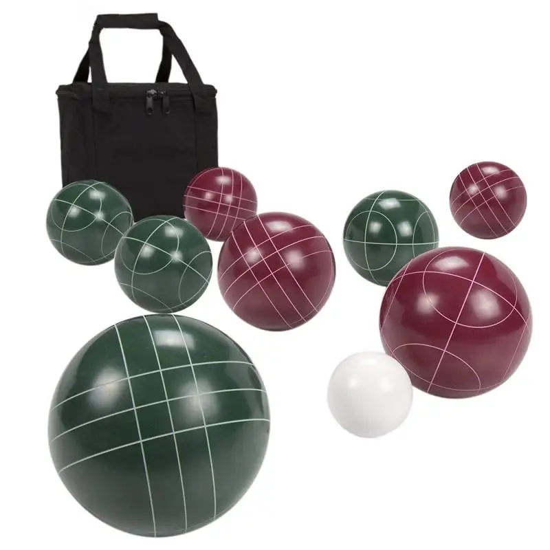 Resin Puzzle Balls Set Casual Fun Outdoor Recreational Sports Grass Ball French Petanque for Family Team Fun Game