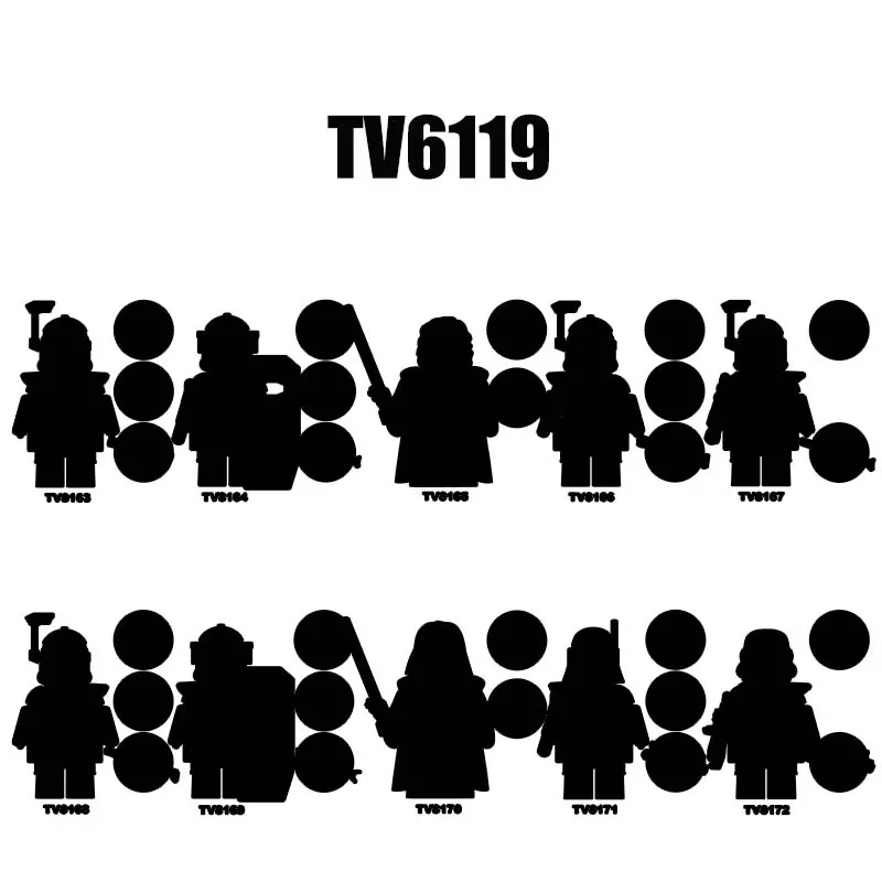 Action Figures Movie Building Blocks TV6119 TV8163 TV8164 TV8165 TV8166 TV8167 TV8168 TV8169 TV8170 TV8171 TV8172 Gift Toys
