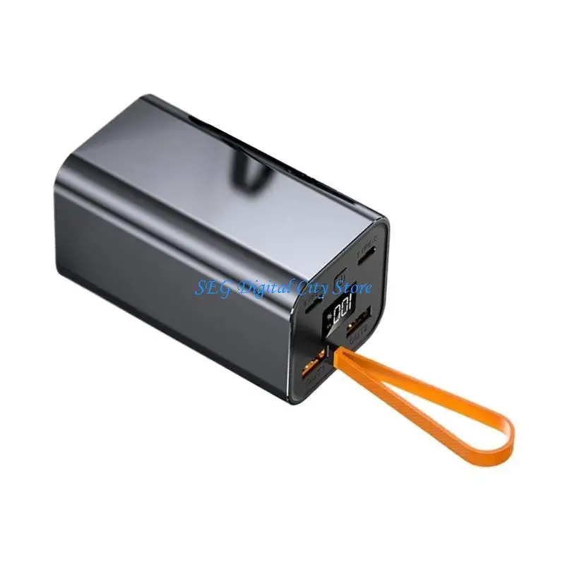 

U75B Зарядное устройство для мобильных устройств емкостью 20000 мАч PD100W Аккумулятор PowerBank Быстрая зарядка с ЖК-дисплеем