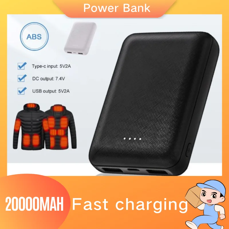 20000mAh Power Bank caricatore USB portatile ricarica rapida batteria esterna per riscaldamento gilet giacca sciarpa calzini attrezzatura per guanti