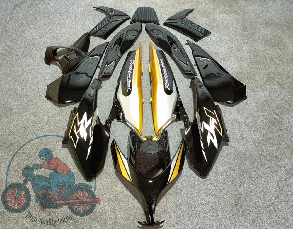 High quality New ABS Full Fairings Kit Fit for YAMAHA TMAX 500 2008 2009 2010 2011 2007 Bodywork Set Golden White Black