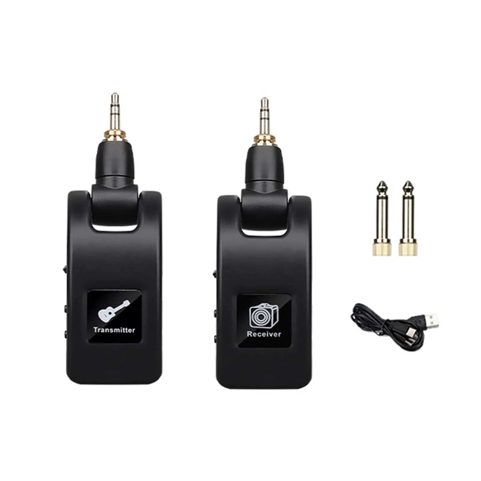 Audio Transmitter and Receiver Compact for Electric Bass Guitar Dynamic Mic