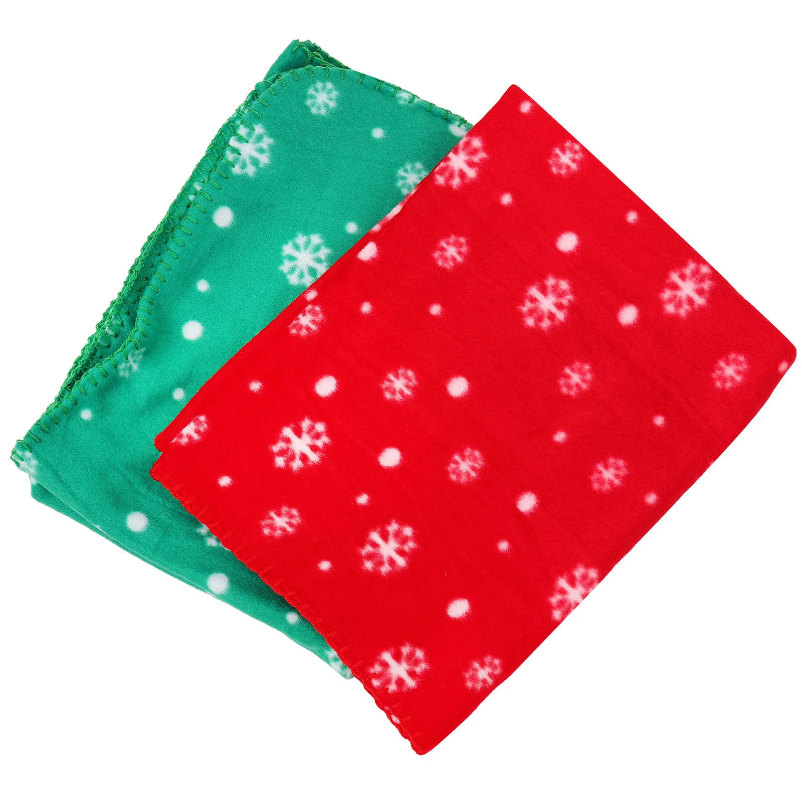 

2pcs Pet Mat Cloth Beds Christmas Cat Pad Dog Mat Lightweight Portable Indoor Cats Bed Sofa Cushion Pet Blanket